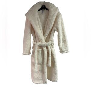 Pottery Barn Teen Cream Sherpa Soft Plush Robe Size XS/S